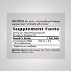 Piping Rock TMG Trimethylglycine 1400 mg - 200 Capsules - image 2