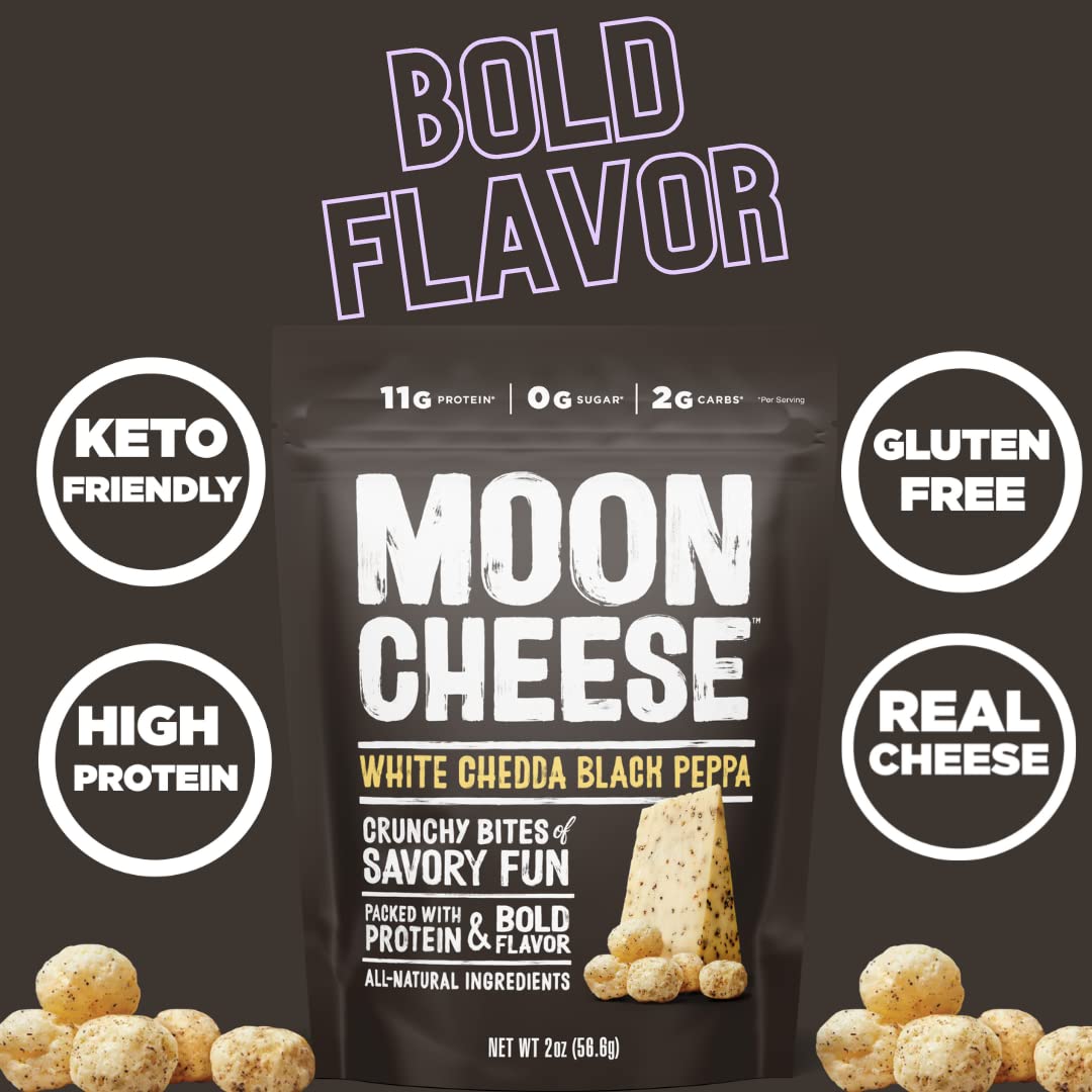 Moon Cheese White Chedda Black Peppa Cheese Bites - 3 Pack - image 5
