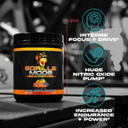Gorilla Mind Mode Pre-Workout Powder Energy Focus - 786g - image 3