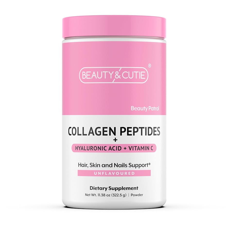 BEAUTY AND CUTIE Collagen Peptides with Hyaluronic Acid - 11.38 oz
