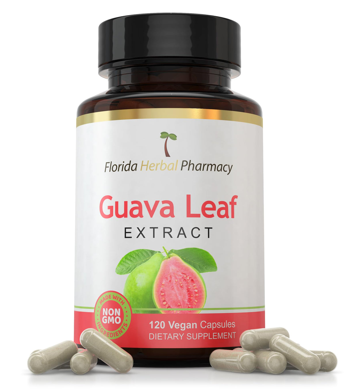 Florida Herbal Pharmacy Guava Leaf Extract 10:1 - 120 Capsules