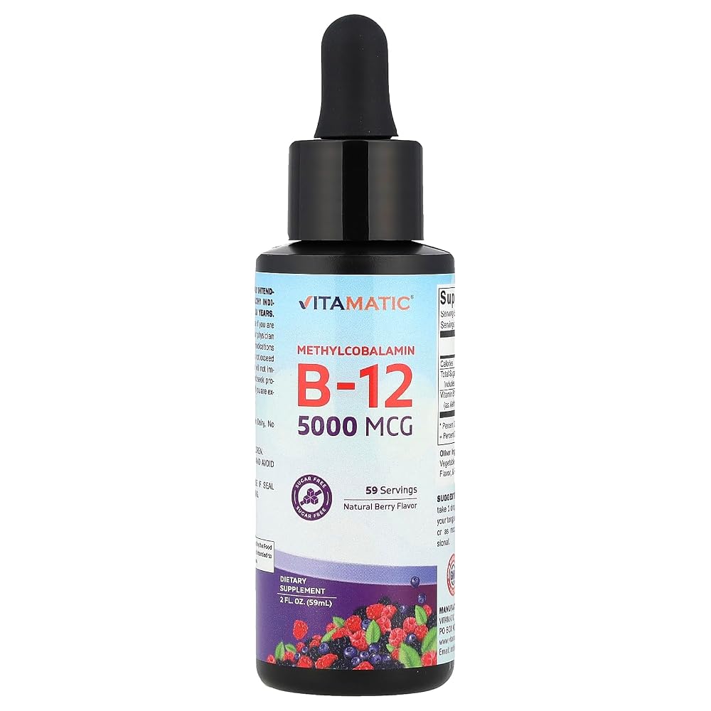 Vitamatic Vitamin B12 5000 mcg Liquid - 2 fl oz