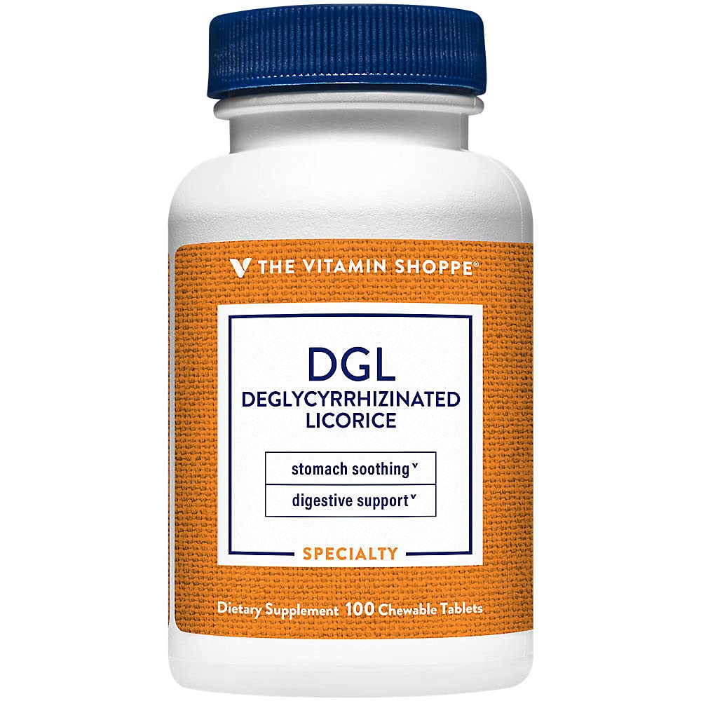 The Vitamin Shoppe DGL Licorice 760mg Stomach Soothing - 100 Tablets