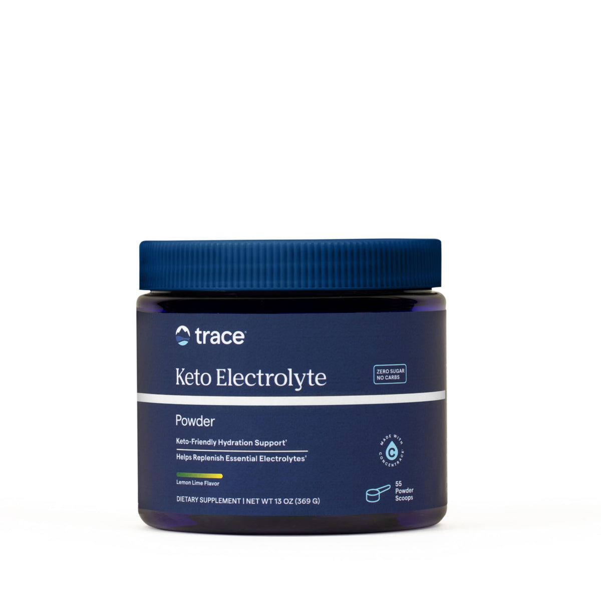 Trace Minerals Hydro Pak Keto Electrolyte Powder Lemon Lime - 55 Servings