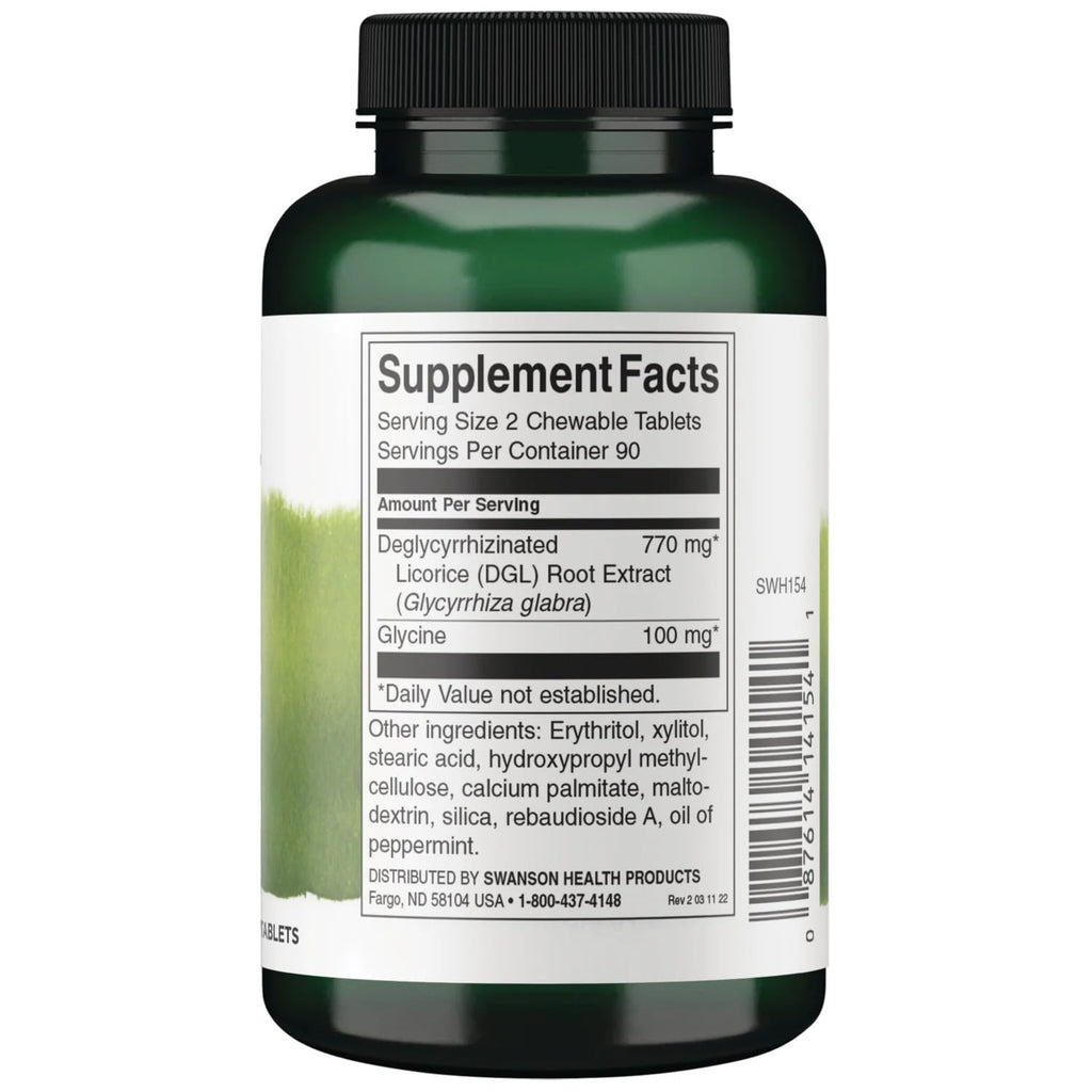 Swanson Dgl (Licorice) 385 Milligrams