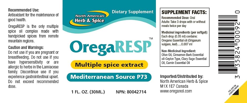 North American Herb & Spice OregaRESP P73 Oil - 1 Ounce - image 4