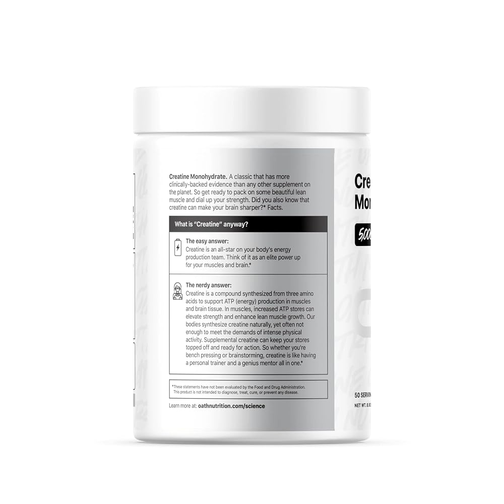 OATH NUTRITION Ultra Micronized Creatine Monohydrate Powder - 50 Servings - image 2