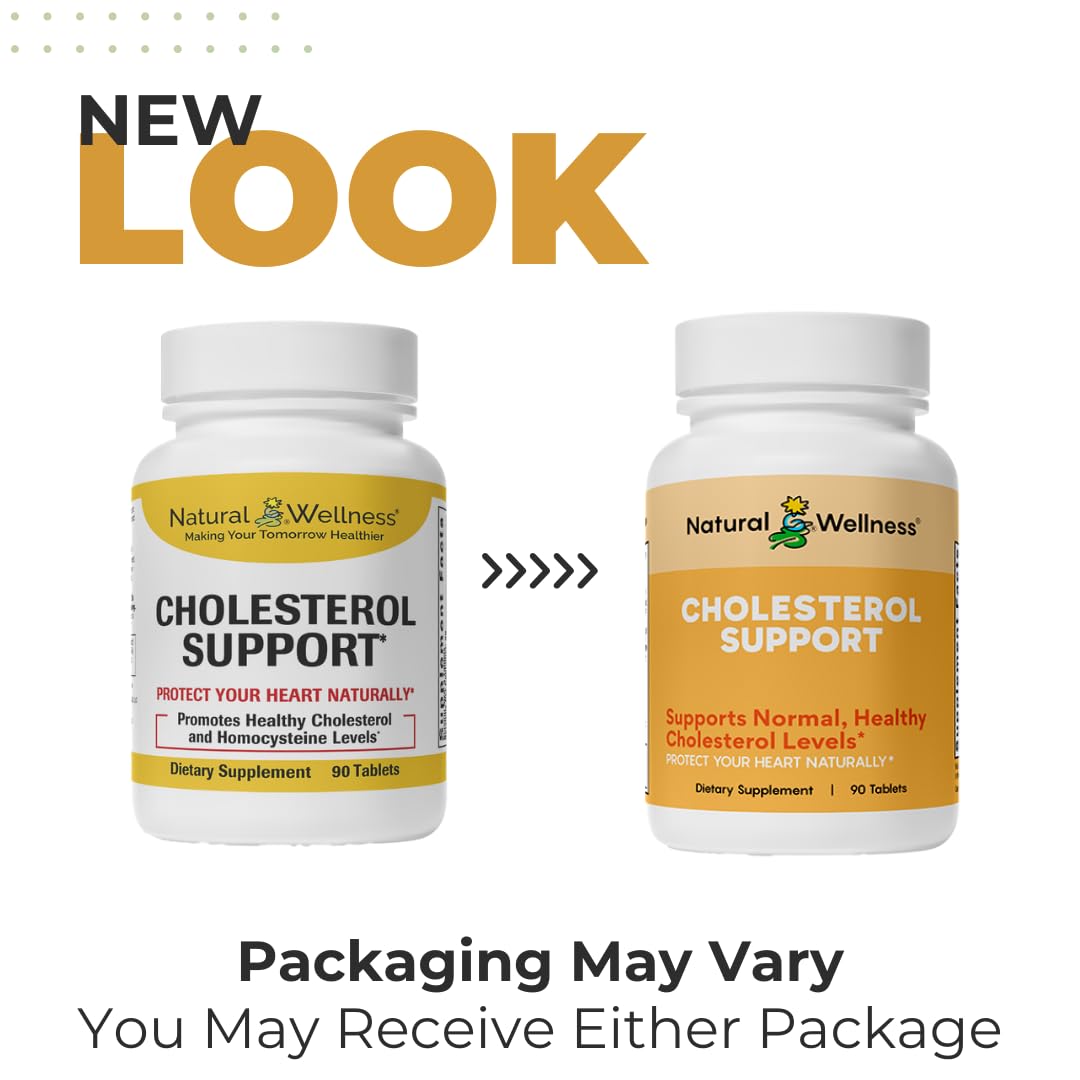 Natural Wellness Cholesterol Support Cardiovascular Formula - 90 Tablets - image 2