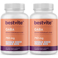BESTVITE GABA 750mg Relaxation Support - 240 Vegetarian Capsules