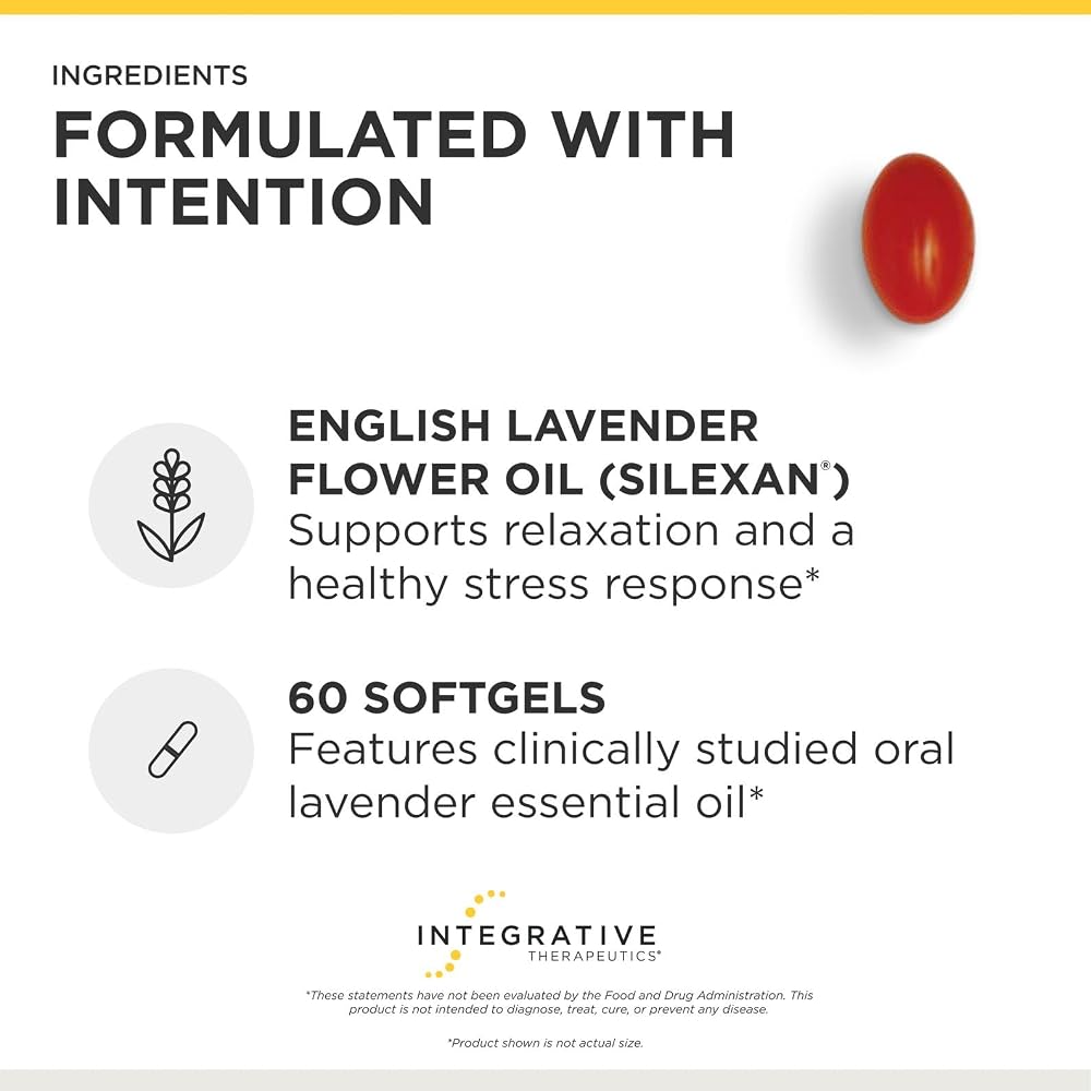 Integrative Therapeutics Lavela WS 1265 Lavender Oil - 120 Softgels - image 4