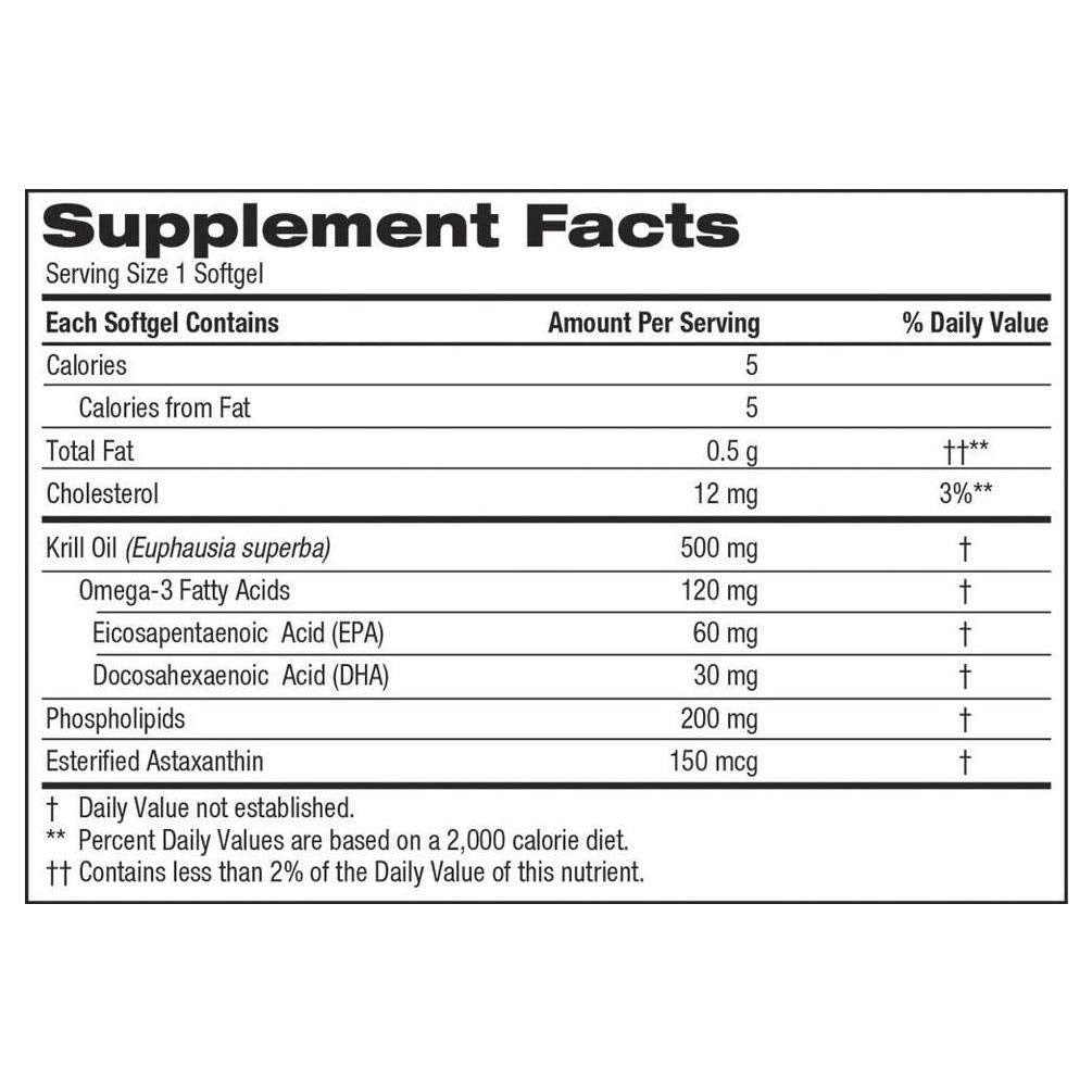Kirkland Signature Krill Oil 500 mg - 160 Softgels - image 2