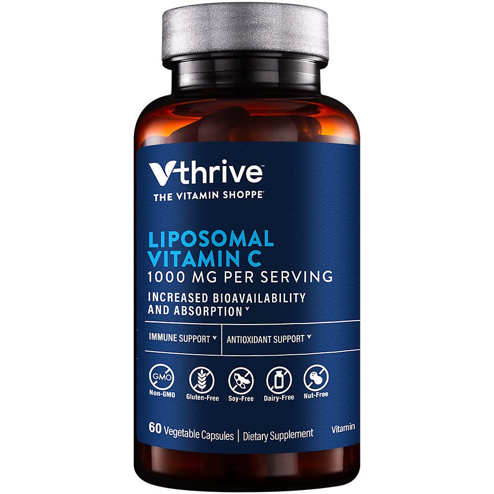 Vthrive Liposomal Vitamin C 1000 MG for Immune Support - 60 Vegetarian Capsules