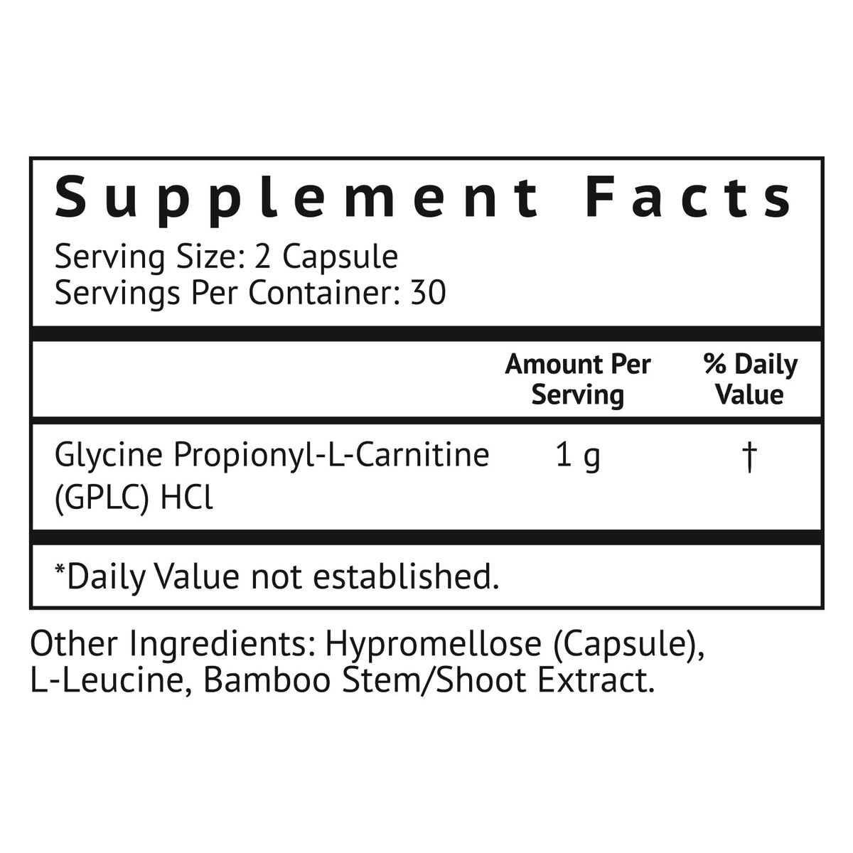 VitaMonk GPLC Glycine Propionyl-L-Carnitine - 60 Capsules - image 2