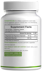 Deal Supplement Magnesium Glycinate 500mg Veggie Capsules