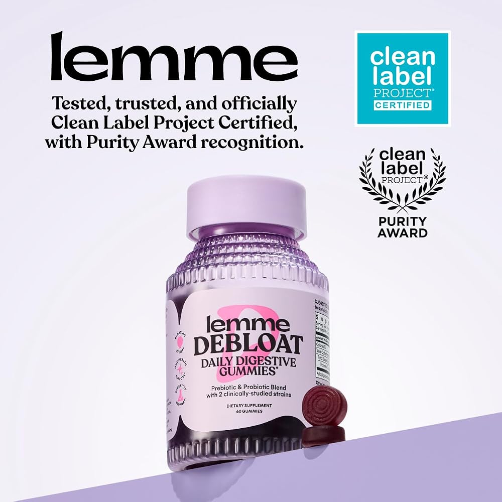 Lemme Debloat - Digestive & Gut Health Gummies with 2 Clinically - image 6