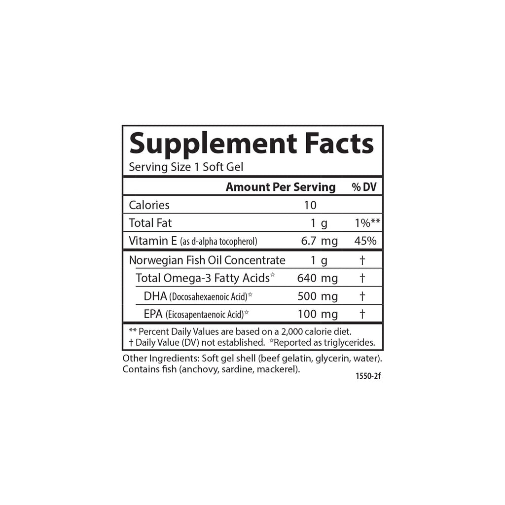 Carlson Super DHA Gems 500 mg - 60 Softgels - image 4