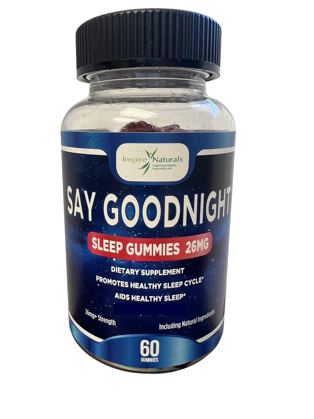 Inspire Naturals Say Goodnight Melatonin Gummies 2mg - 60 Gummies