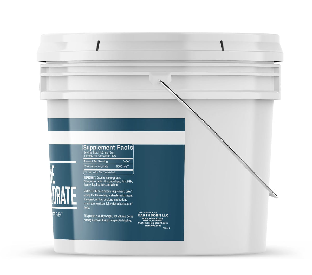 Earthborn Elements Creatine Monohydrate Powder - 5.25 Lb - image 3
