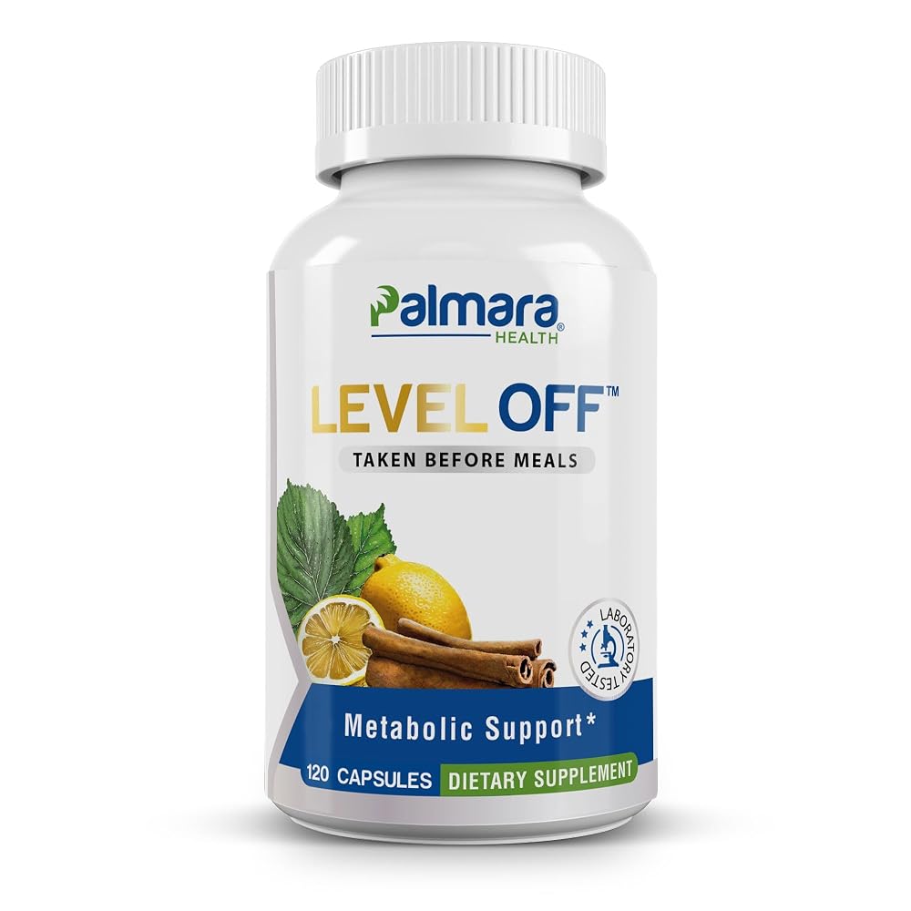 Palmara Health Level Off Glucose Support Supplement - 120 Capsules