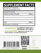 NutreeVit Pure Organic Chlorella Extract Veggie Capsules - 320 Count - image 3