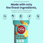 Step One Foods Lemon Almond Bar Heart Healthy Snack - 12 Pack - image 6
