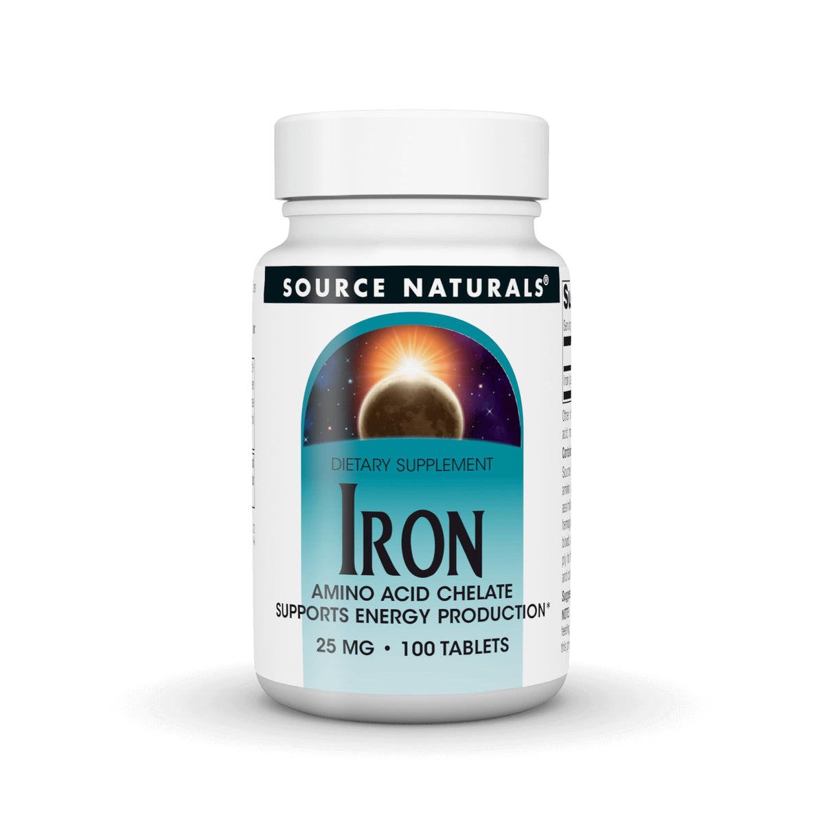 Source Naturals Iron Amino Acid Chelate 25mg - 100 Tablets