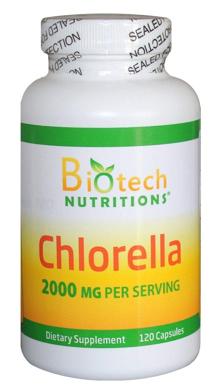 Biotech Nutritions Chlorella 2000mg - 120 Vegetable Capsules