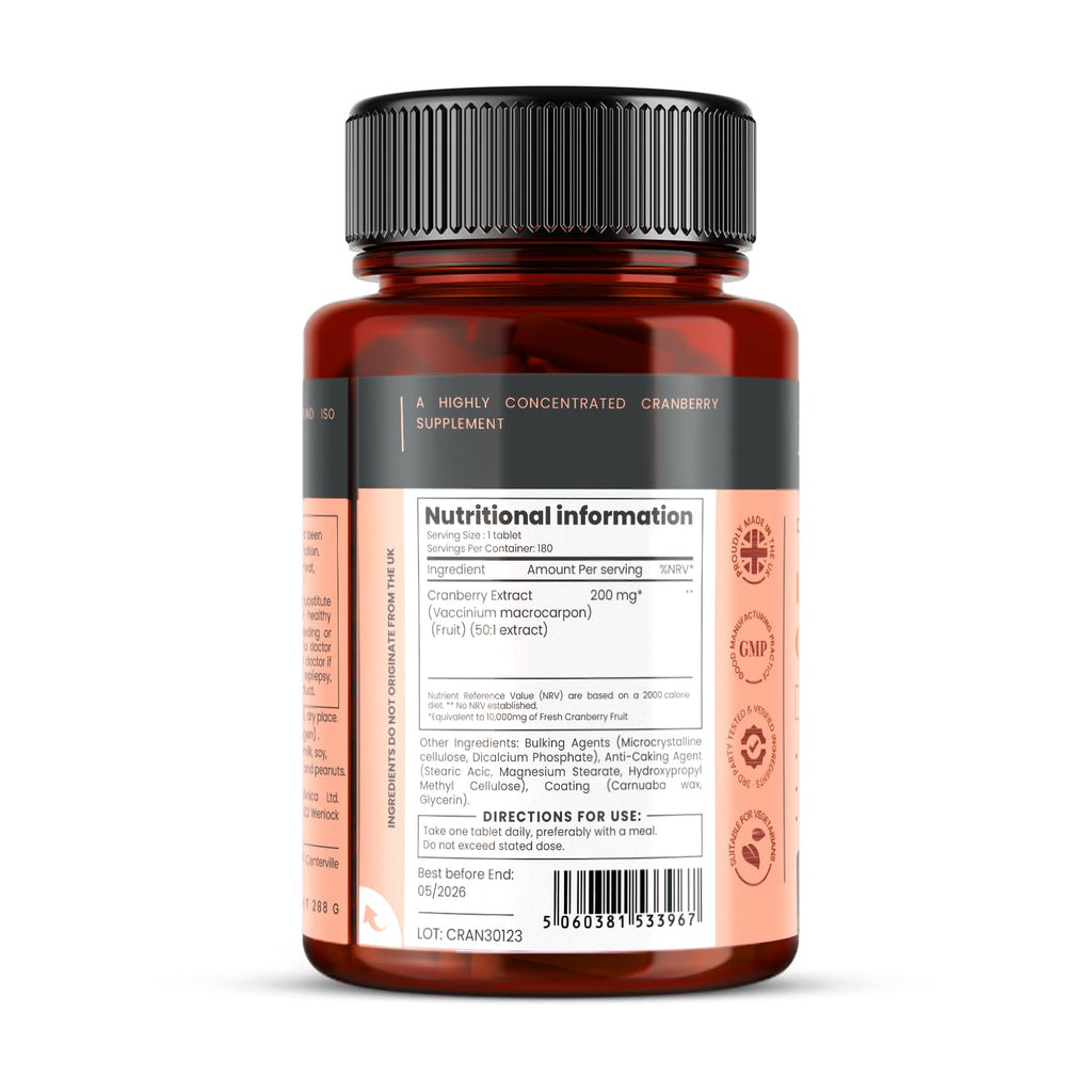 pureclinica High Strength Cranberry Extract Tablets - 180 Count - image 2