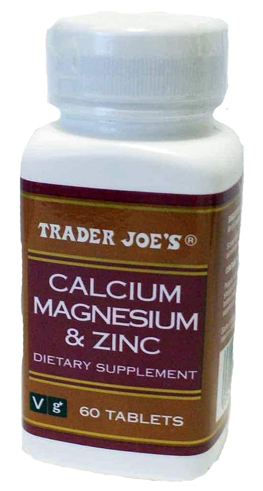 TJ's Calcium Magnesium & Zinc - 60 Tablets