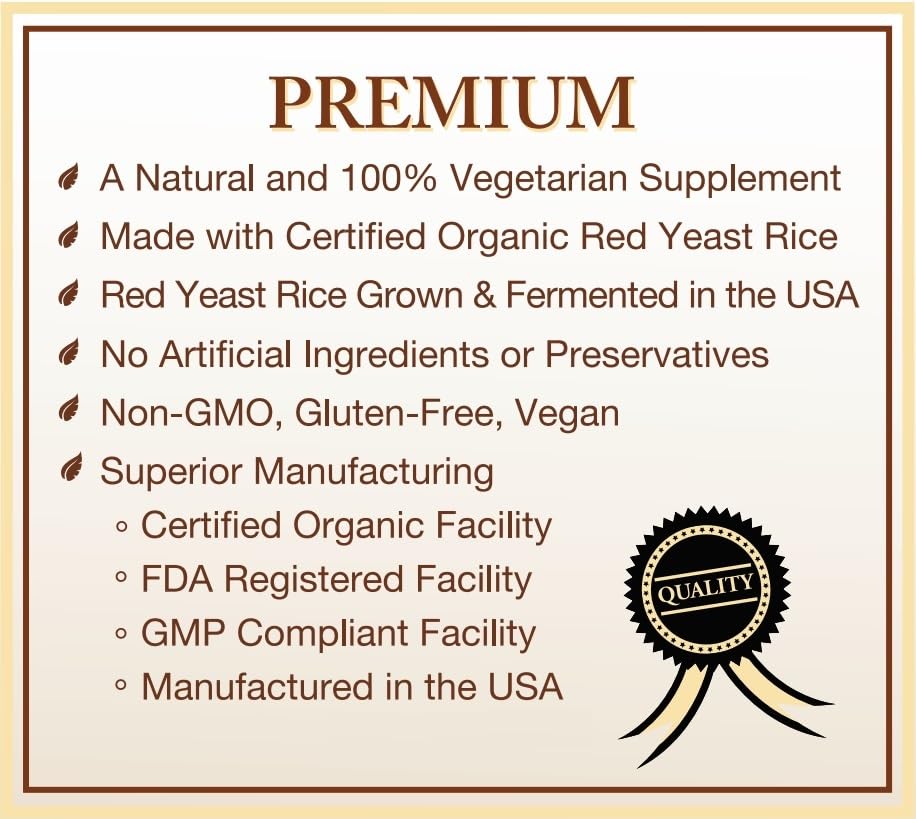 Natural Choice Botanicals Red Yeast Rice 600 mg - 120 Capsules - image 3