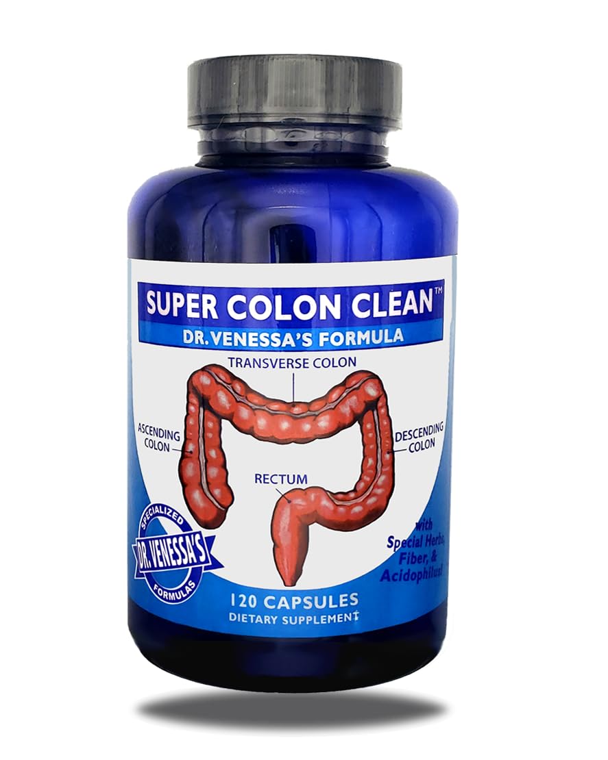 Dr. Venessa's Formulas Super Colon Clean - 120 Capsules
