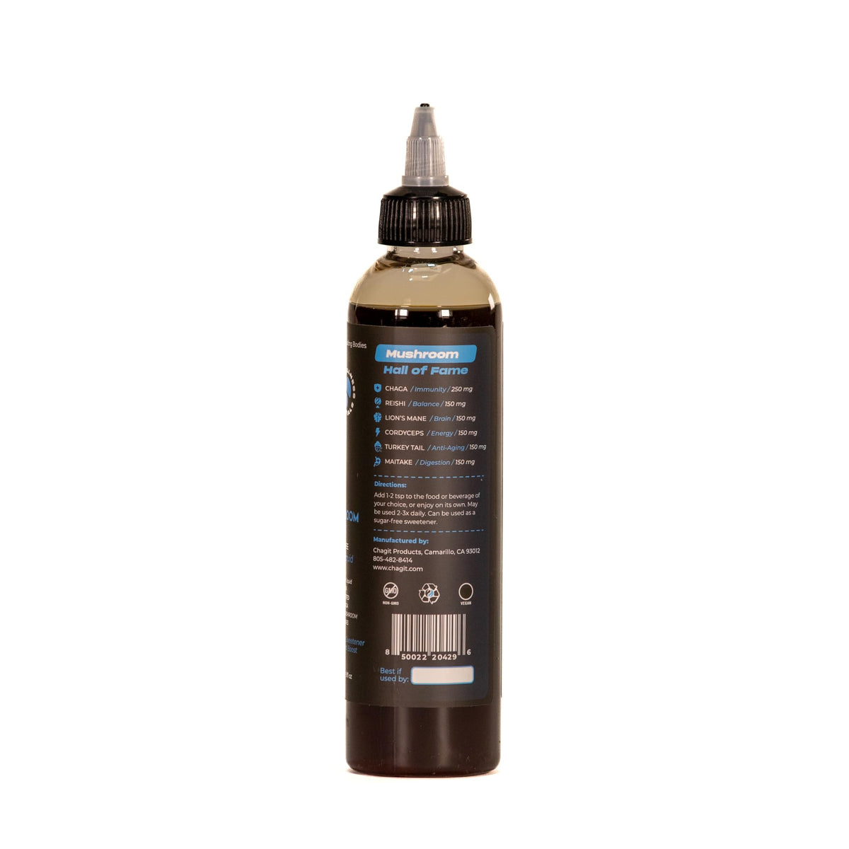 Chagit SLX Six Mushroom Blend Full-Spectrum Liquid Extract - 225 ml - image 3