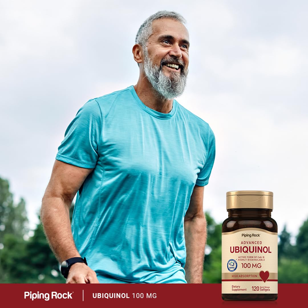 Piping Rock Ubiquinol 100mg - 120 Softgels - image 6