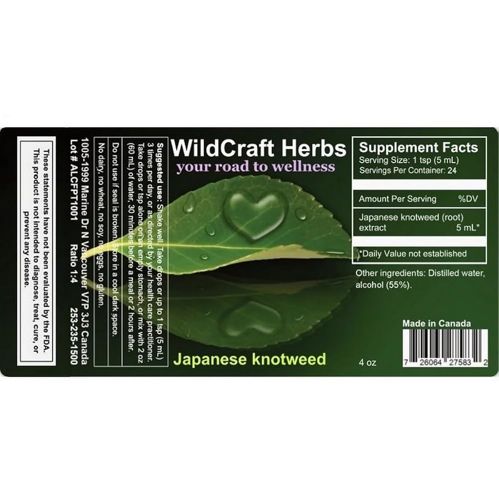 Wildcraft Herbs Japanese Knotweed Herb Tincture Extract