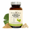 Herbal Roots Organic Ginkgo Biloba Brain & Memory Support - 60 Capsules