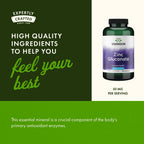 Swanson Zinc Gluconate 50 mg Immune Support - 500 Capsules - image 5