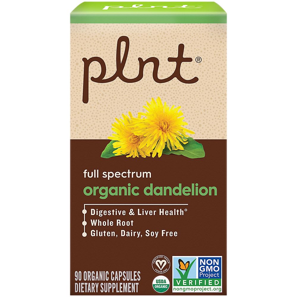plnt Organic Dandelion Full Spectrum Whole Root - 90 Capsules - image 5