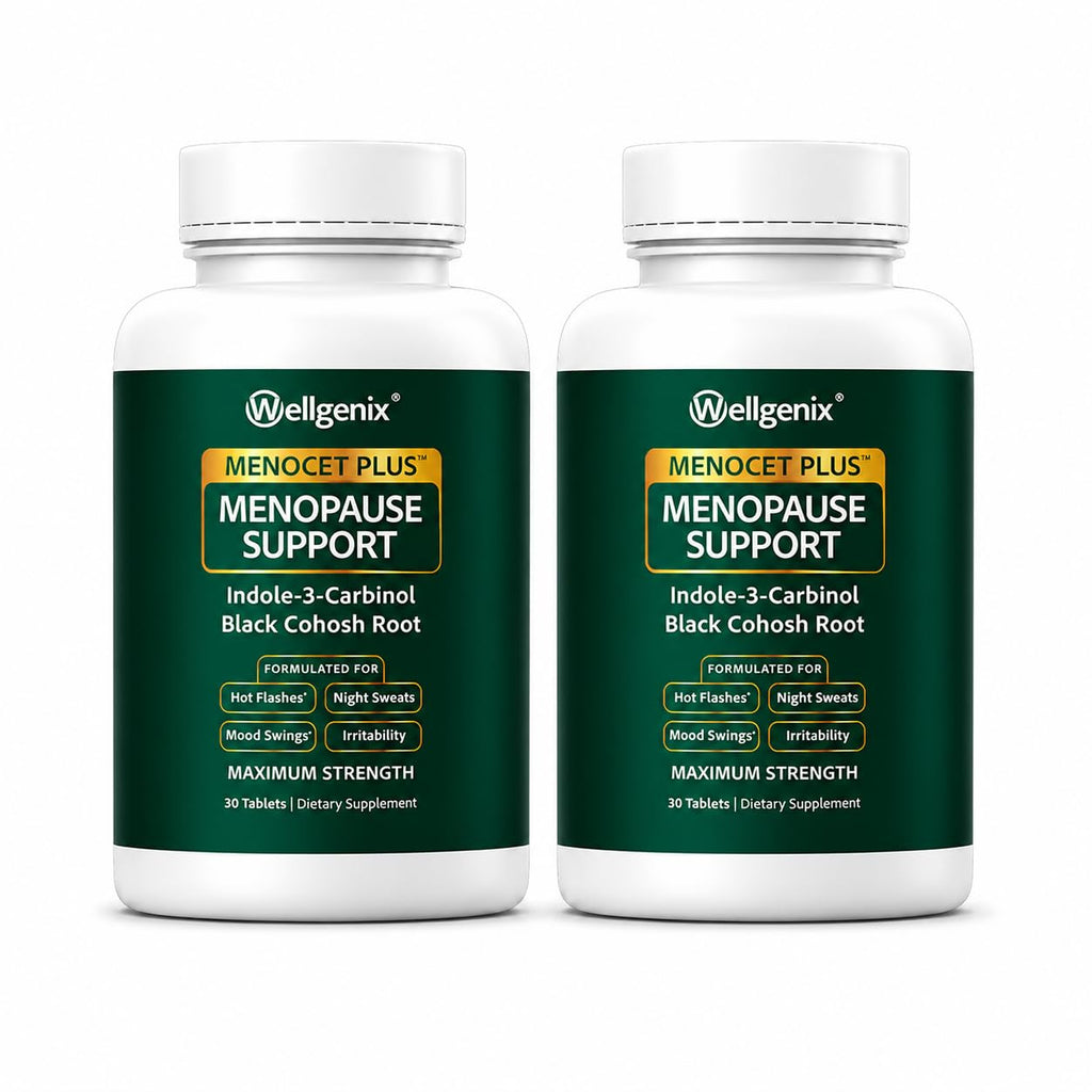 Wellgenix Menocet Plus - Menopause Supplement Designed to Address All