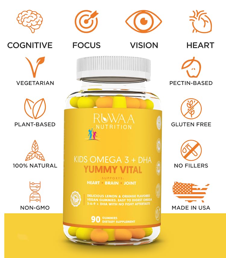 RUWAA NUTRITION Omega 3 Gummies for Kids