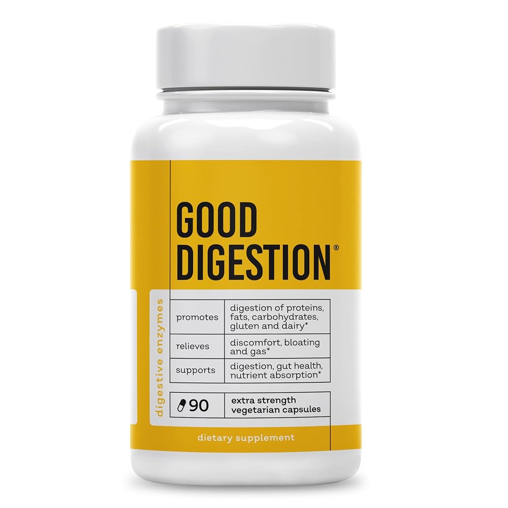 Good Digestion Extra Strength Digestive Enzymes - 90 Capsules