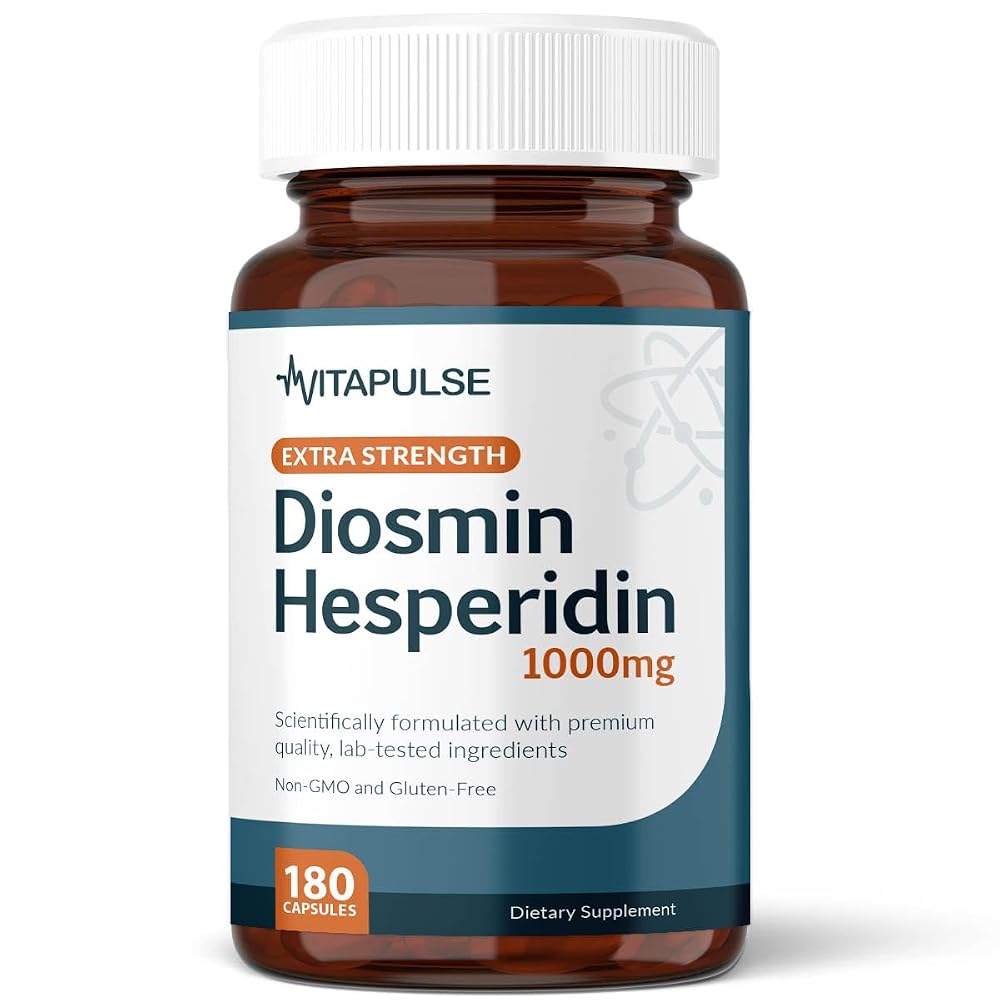 VitaPulse Hesperidin Plus 1000mg - 180 Vegetarian Capsules
