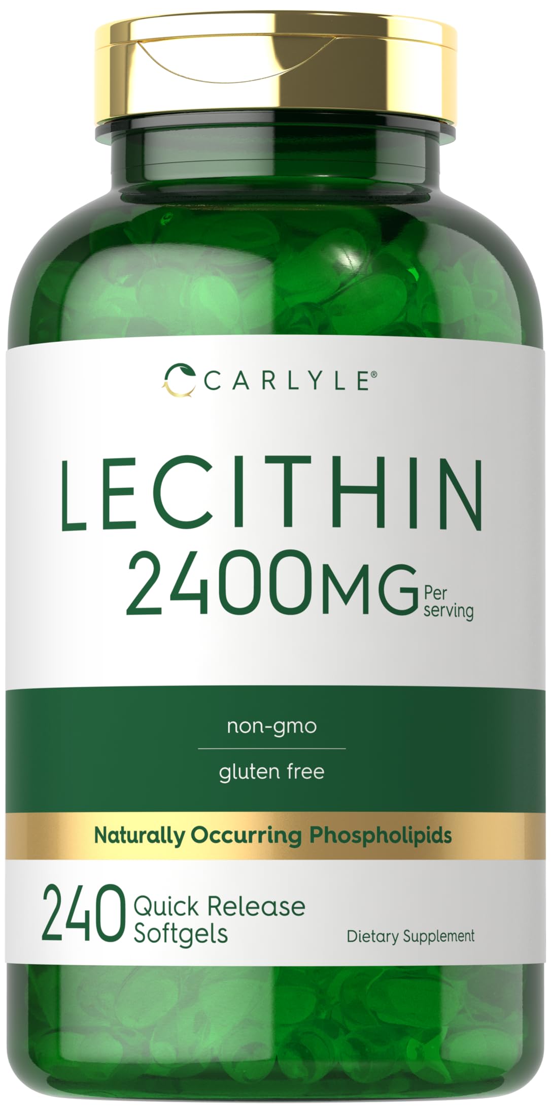Carlyle Lecithin Soy Supplement 2400mg - 240 Softgels