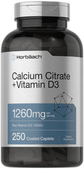 Horbäach Calcium Citrate with Vitamin D3 1260 mg - 250 Caplets