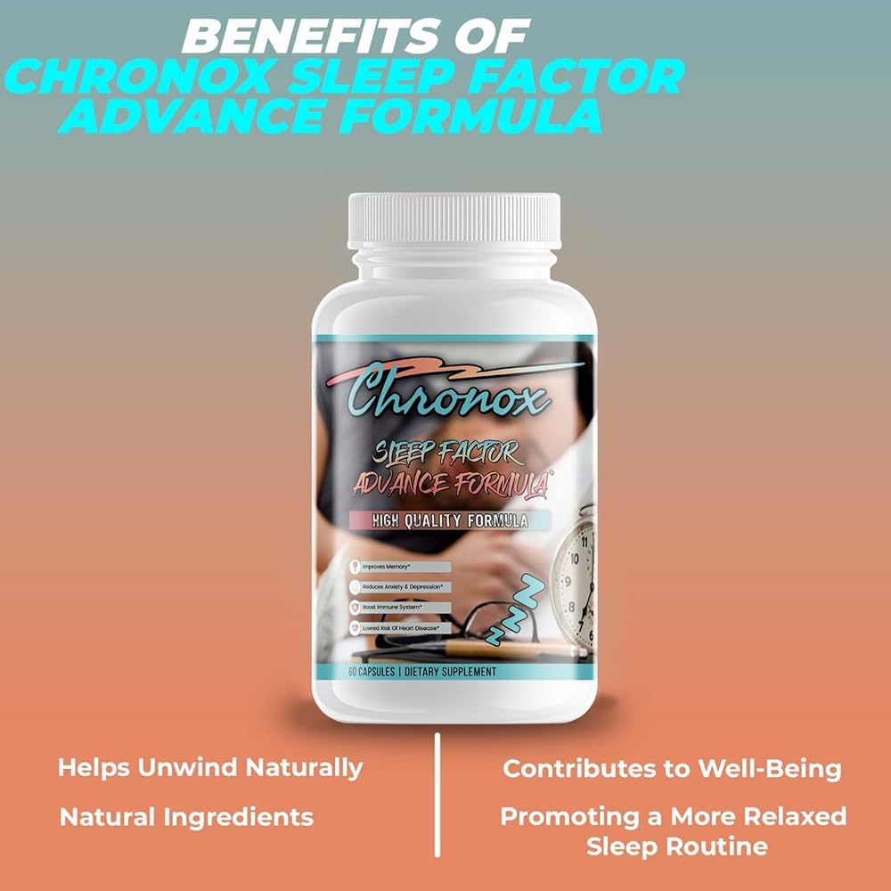 Chronox Natural Sleep Supplement with Melatonin - 60 Capsules - image 5
