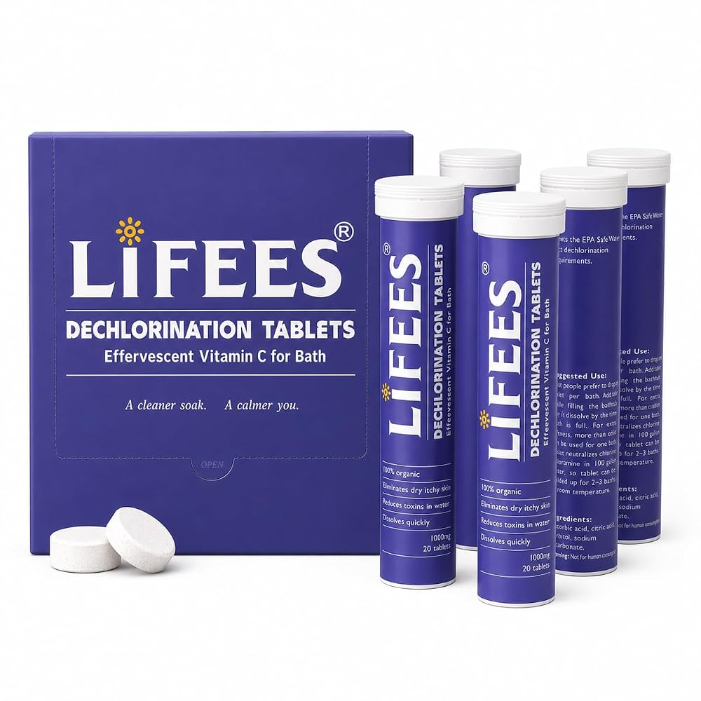 LIFEES Vitamin C Bath Soak Tablets 1000mg - 100 Count
