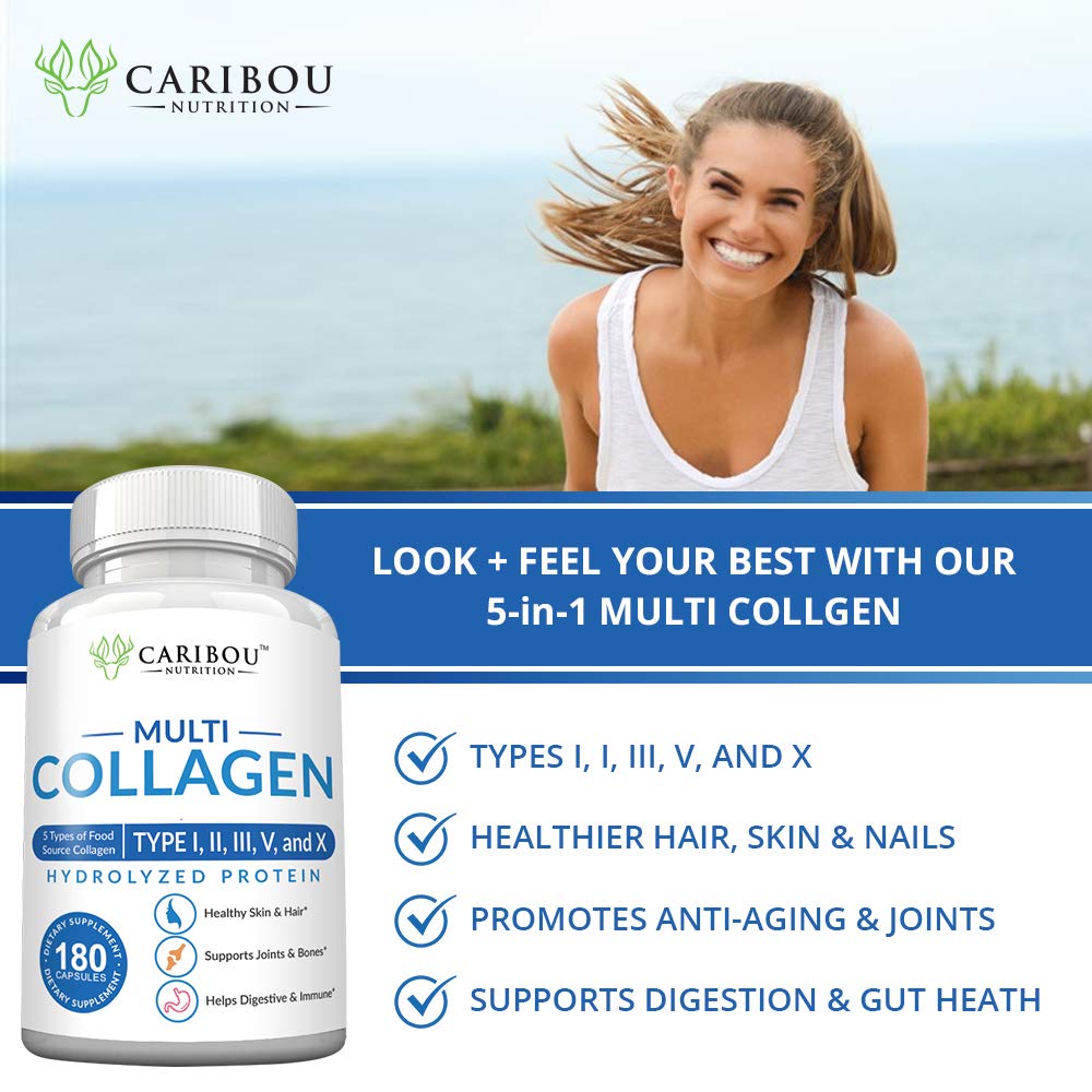 Caribou Nutrition Multi Collagen Pills - 180 Capsules - image 3