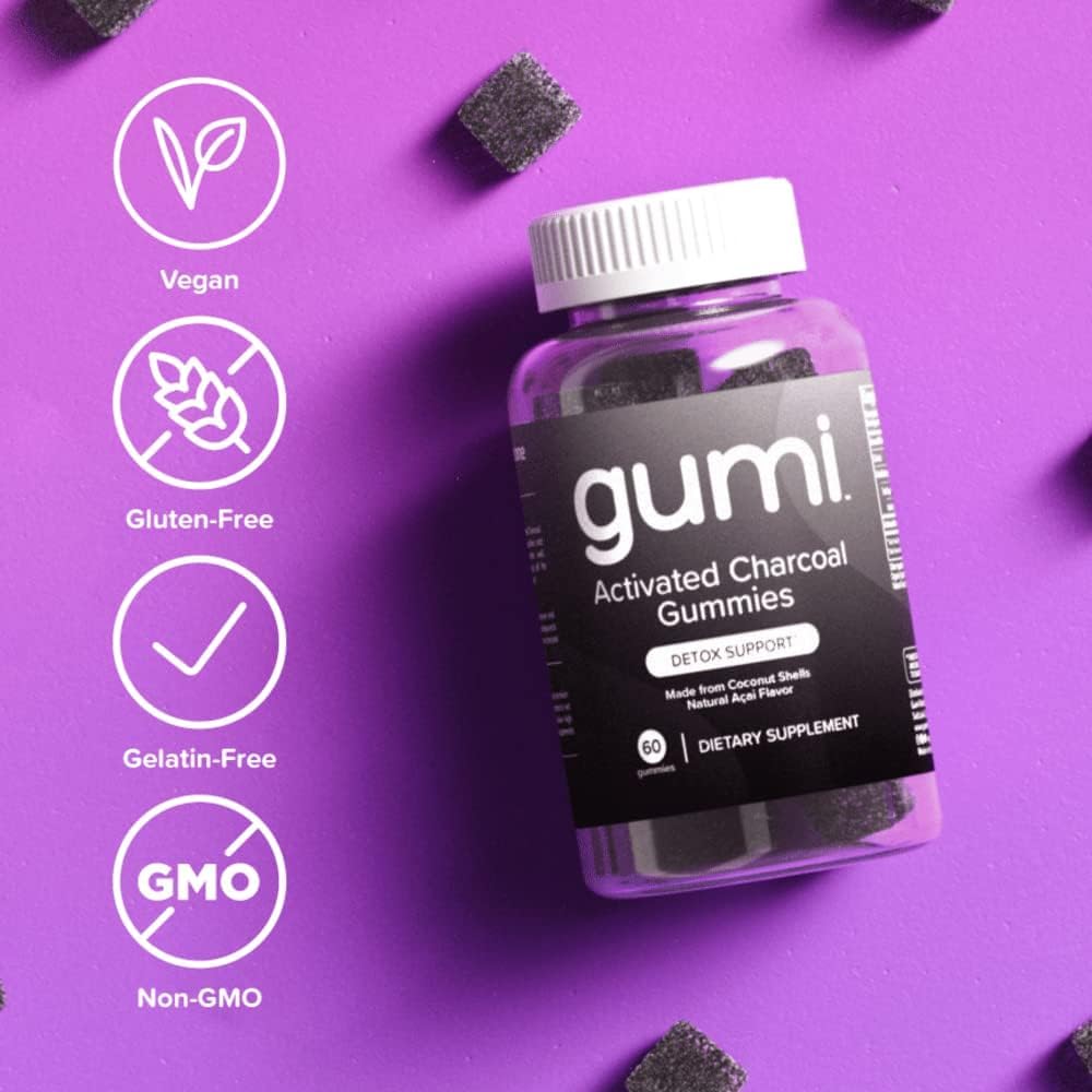 Gumi Nutrition Coconut Activated Charcoal Gummies - Charcoal - image 5