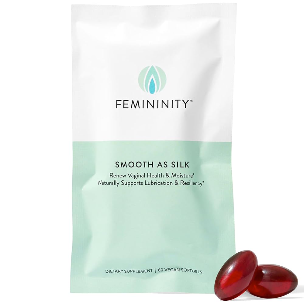 Femininity Smooth as Silk Omega 7 Softgels for Vaginal Dryness - 60 Softgels