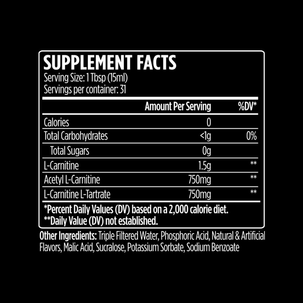 VMI Sports L-Carnitine 1500 Heat Liquid Enhanced Thermogenic