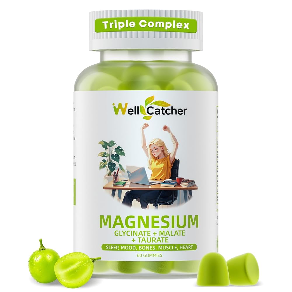 Wellcatcher Triple Magnesium Complex Gummies for Sleep - 60 Count